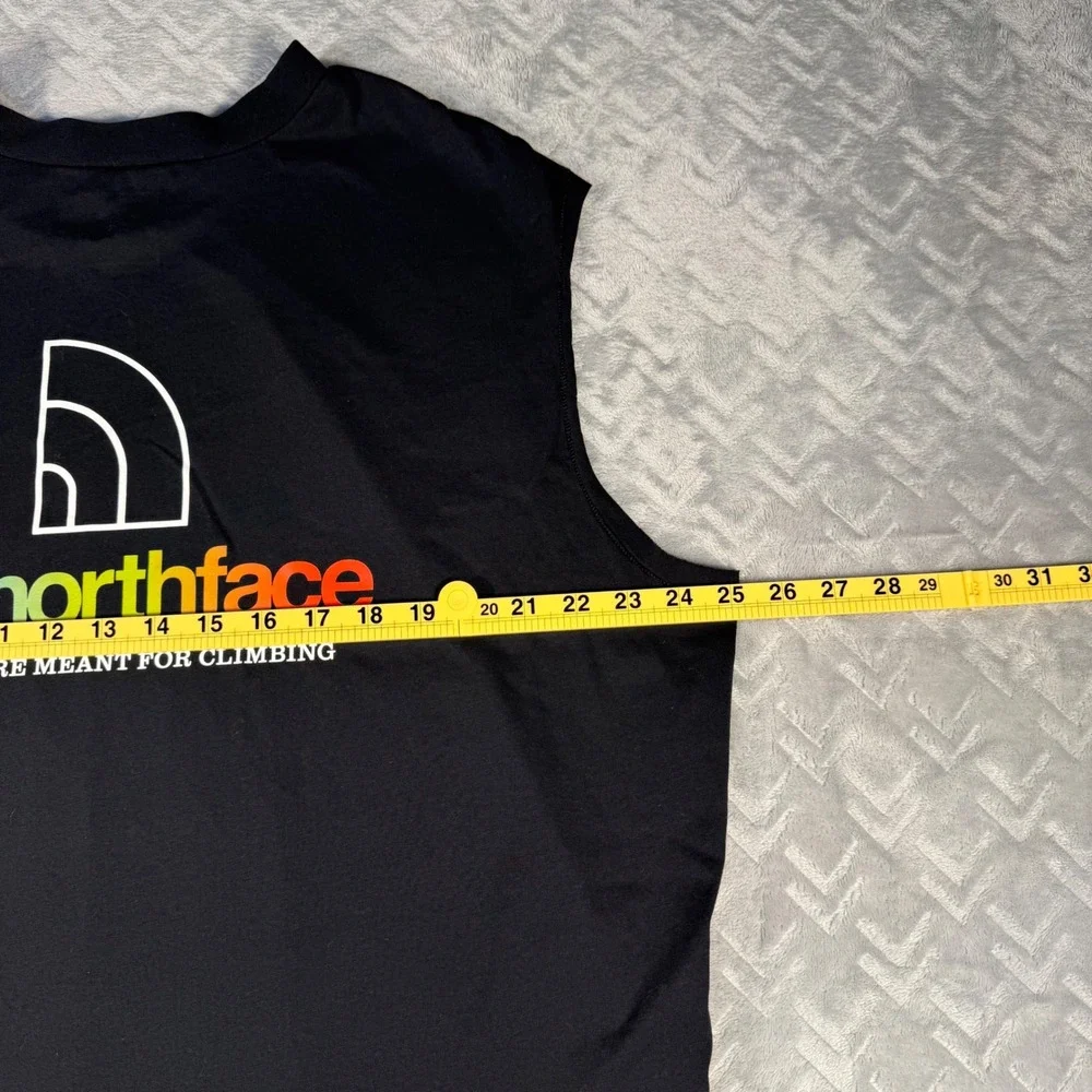 The North Face Muscle Tee Mens XL Black Walls Are Meant For Climbing Shirt